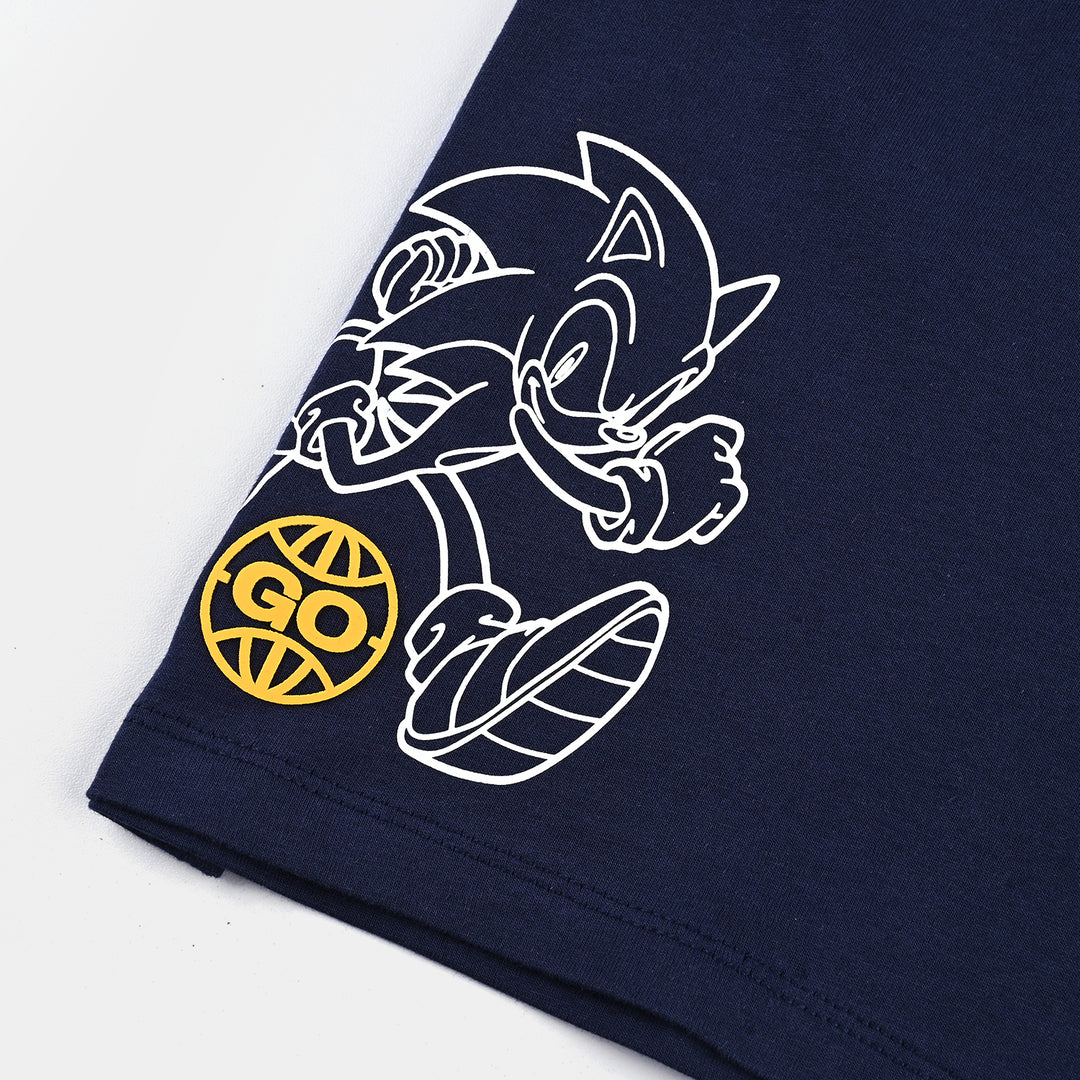 Boys Cotton Jersey T-Shirt HS -Navy Blue