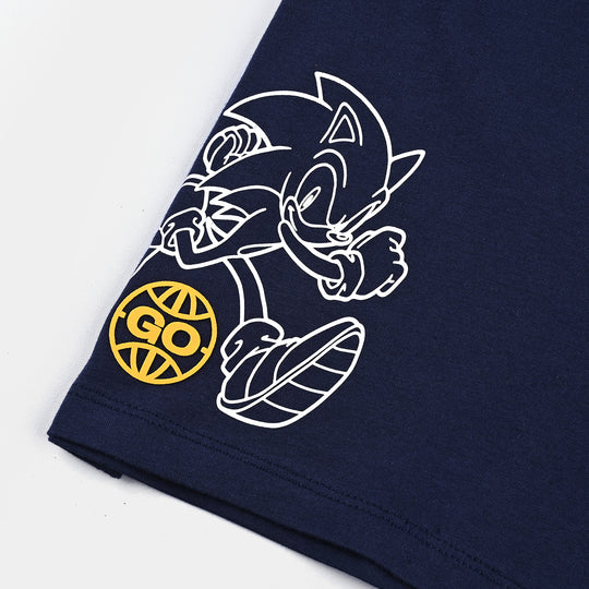 Boys Cotton Jersey T-Shirt HS -Navy Blue