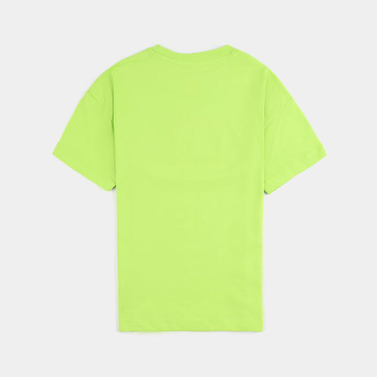 Boys Cotton Jersey T-Shirt HS Always Explore-Acid Lime