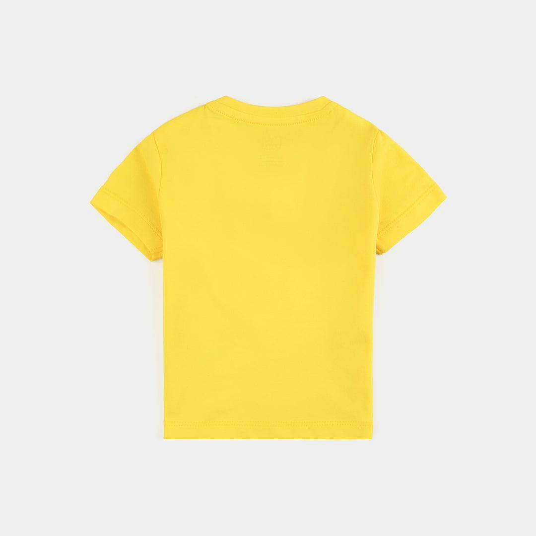 Infant Boys Cotton Jersey T-Shirt Jungle-Cyber. Yellow