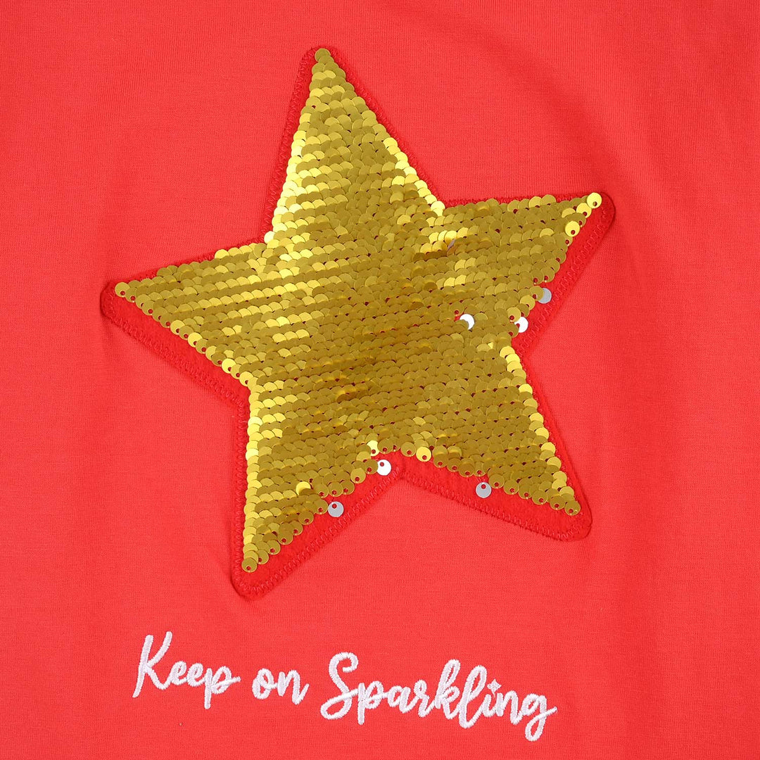 Girls Cotton Jersey T-Shirt Keep on Sparkling