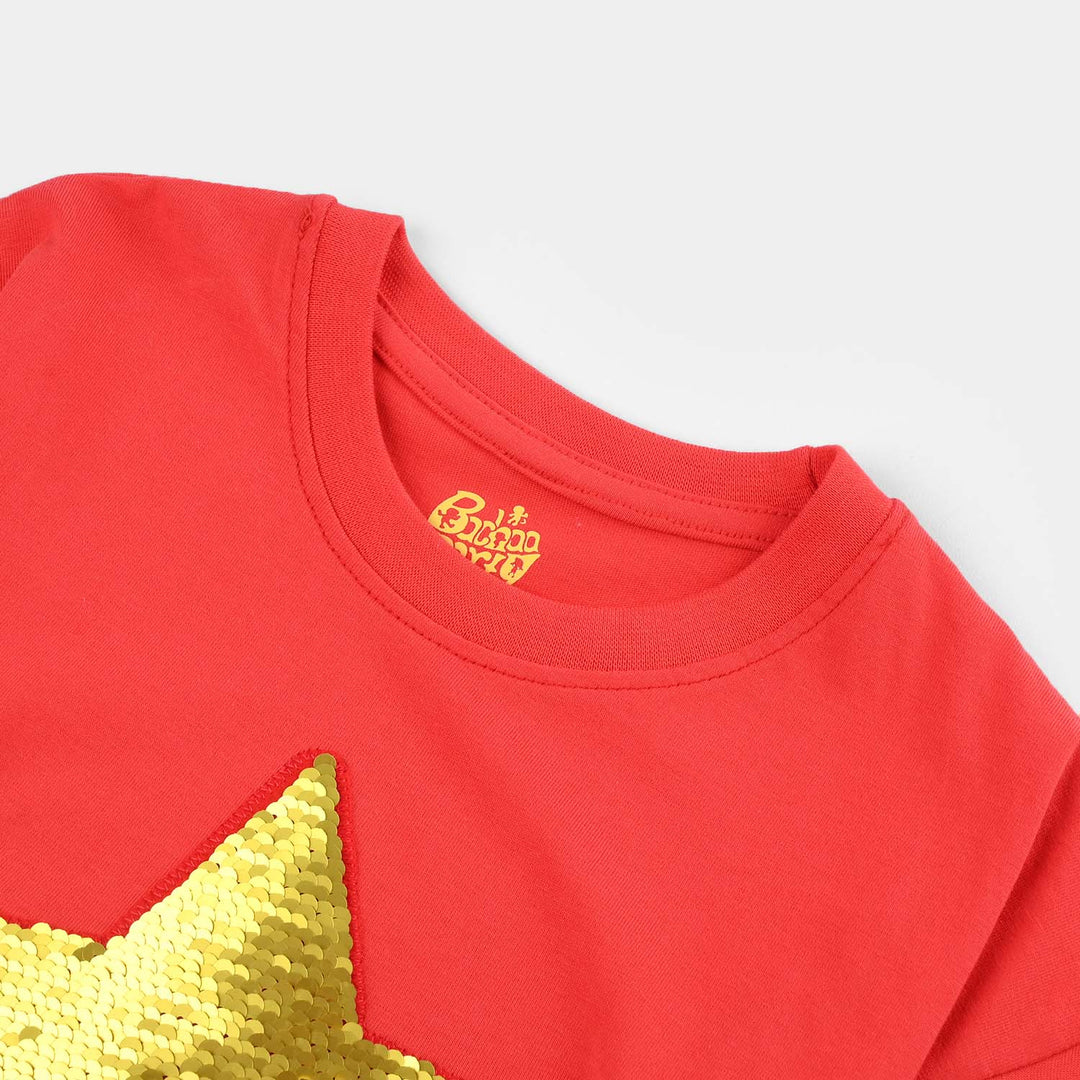Girls Cotton Jersey T-Shirt Keep on Sparkling