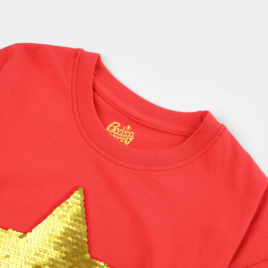 Girls Cotton Jersey T-Shirt Keep on Sparkling