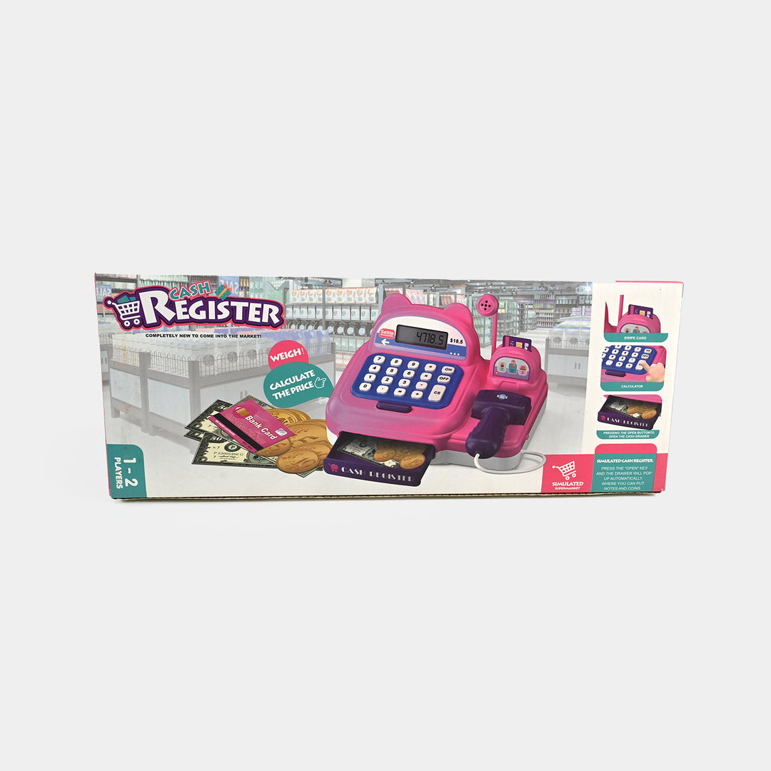 Kids Role Play Supermarket Cash Register Toy Play Set