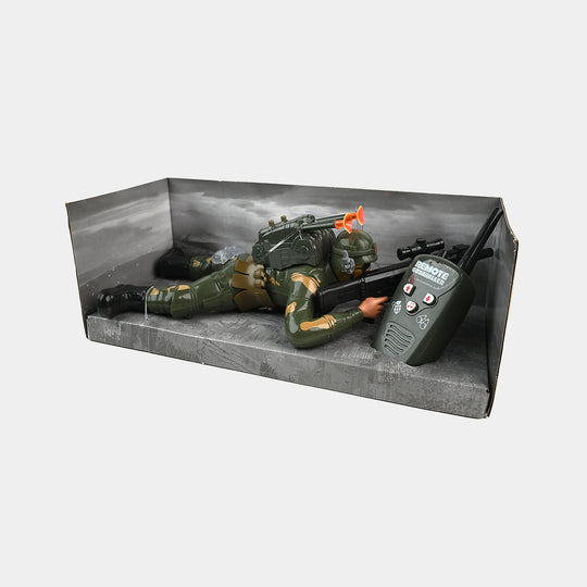 Crawling Soldier Toy with Light & Sound