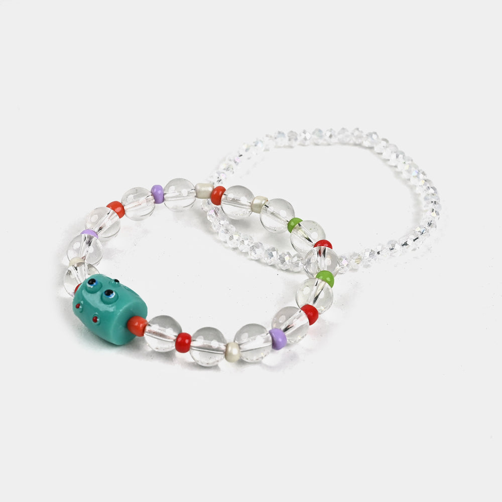 Girls Charm Beaded Bracelet