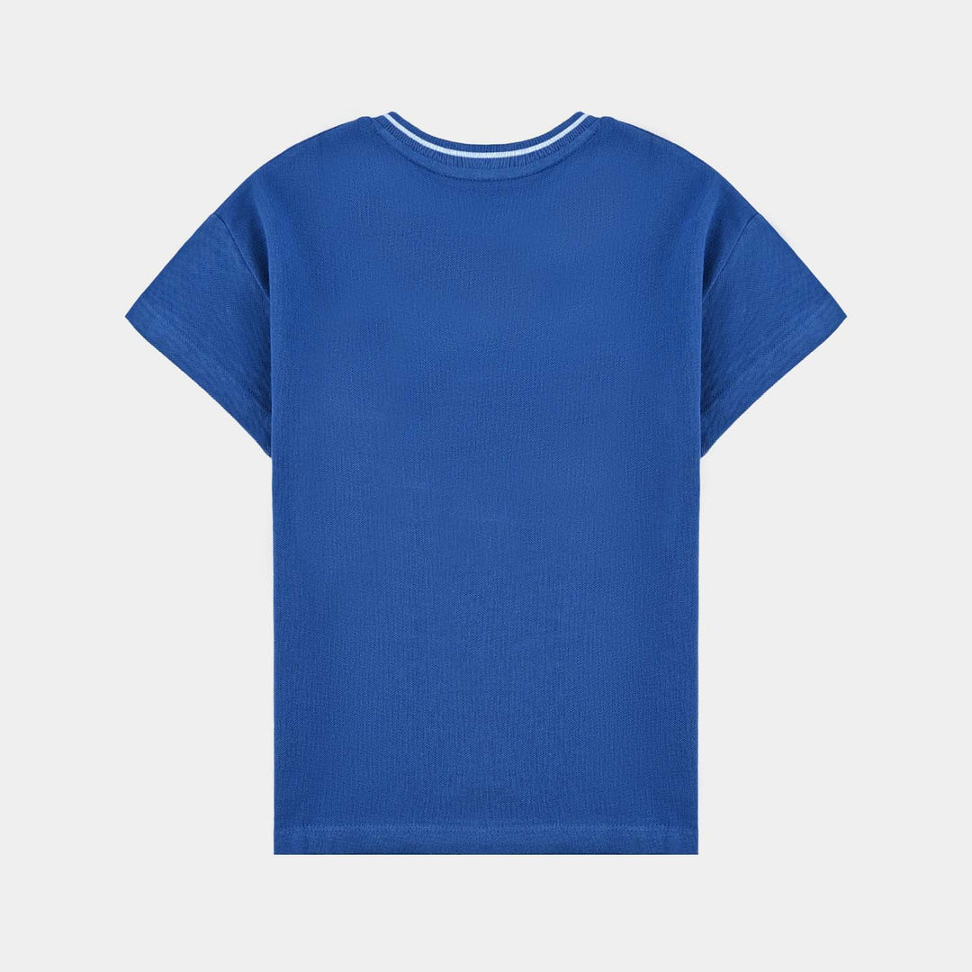 Boys Jumbo Pique T-Shirt H/S Champ-C.Blue
