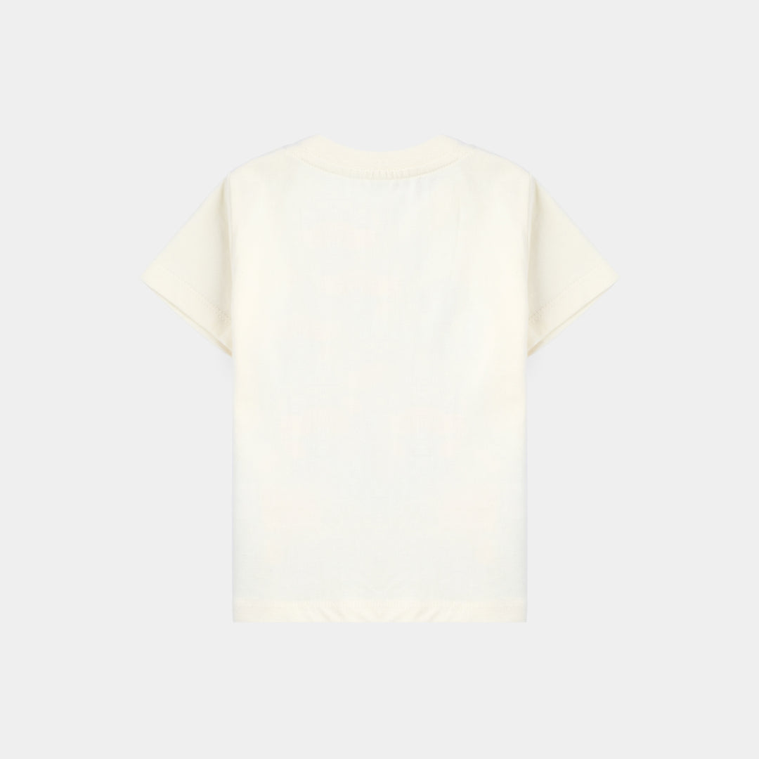 Infant Boys Cotton Jersey Round Neck T-Shirt-Vanilla Ice