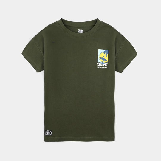 Boys Jumbo Pique T-Shirt H/S Surf
