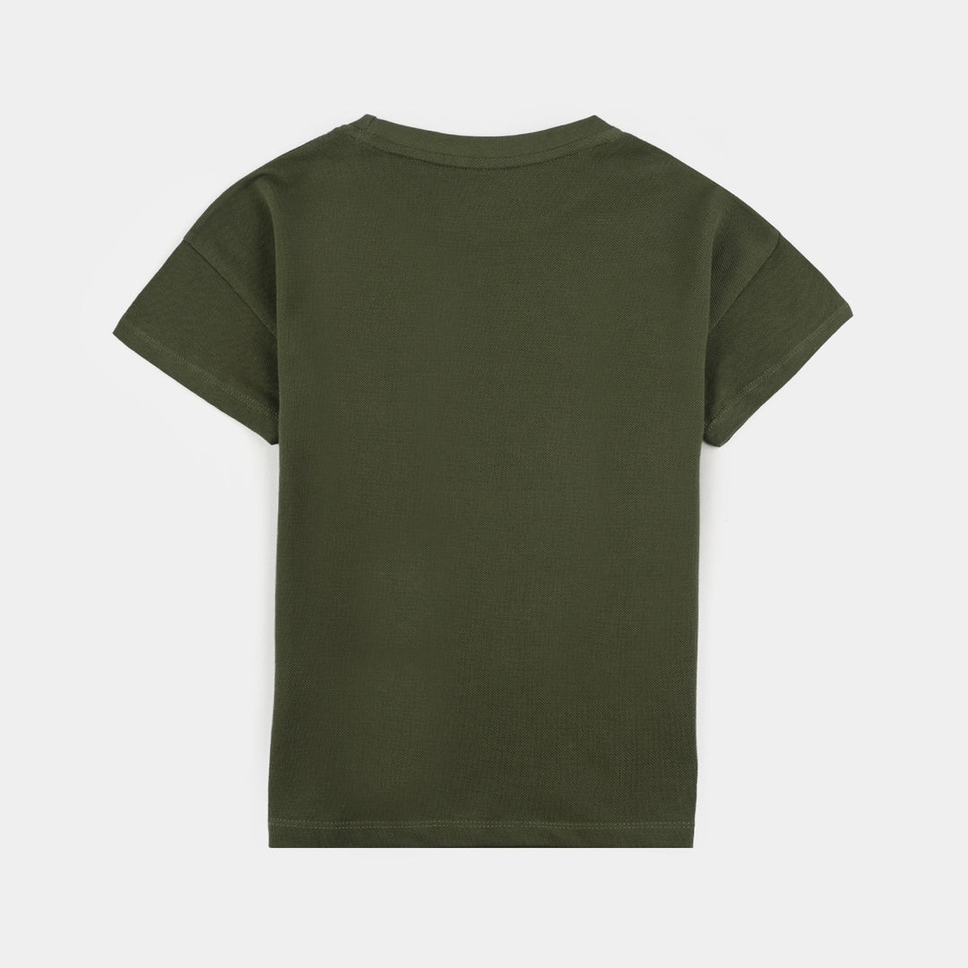 Boys Jumbo Pique T-Shirt H/S Surf