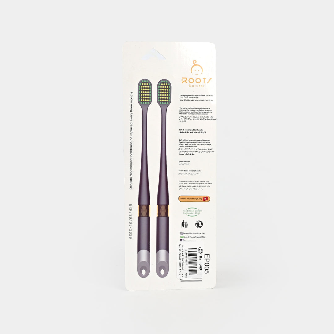 Twin Pack Pointed Filaments Toothbrush