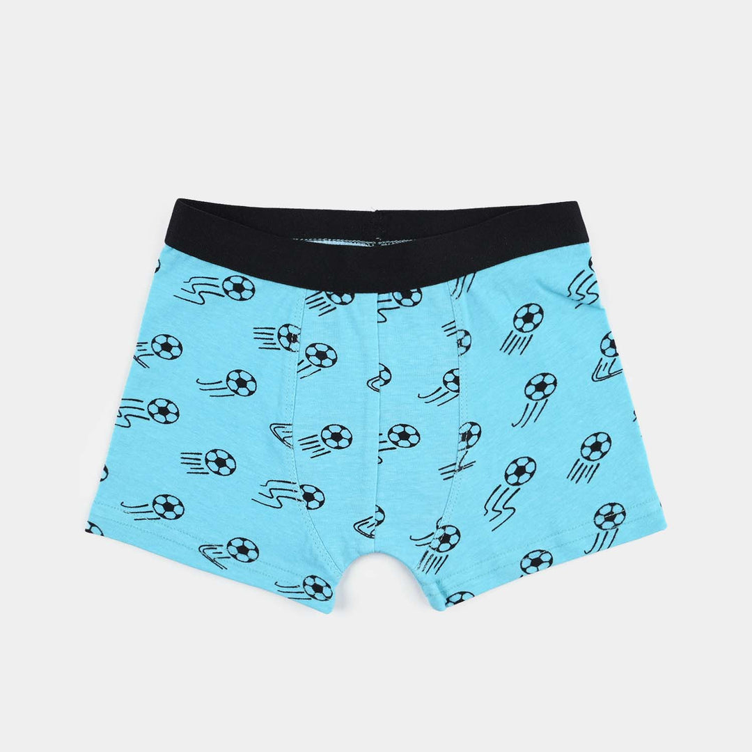 Boys Cotton Jersey Boxer Football-Pack 0f 2-Lt.Blue/Red