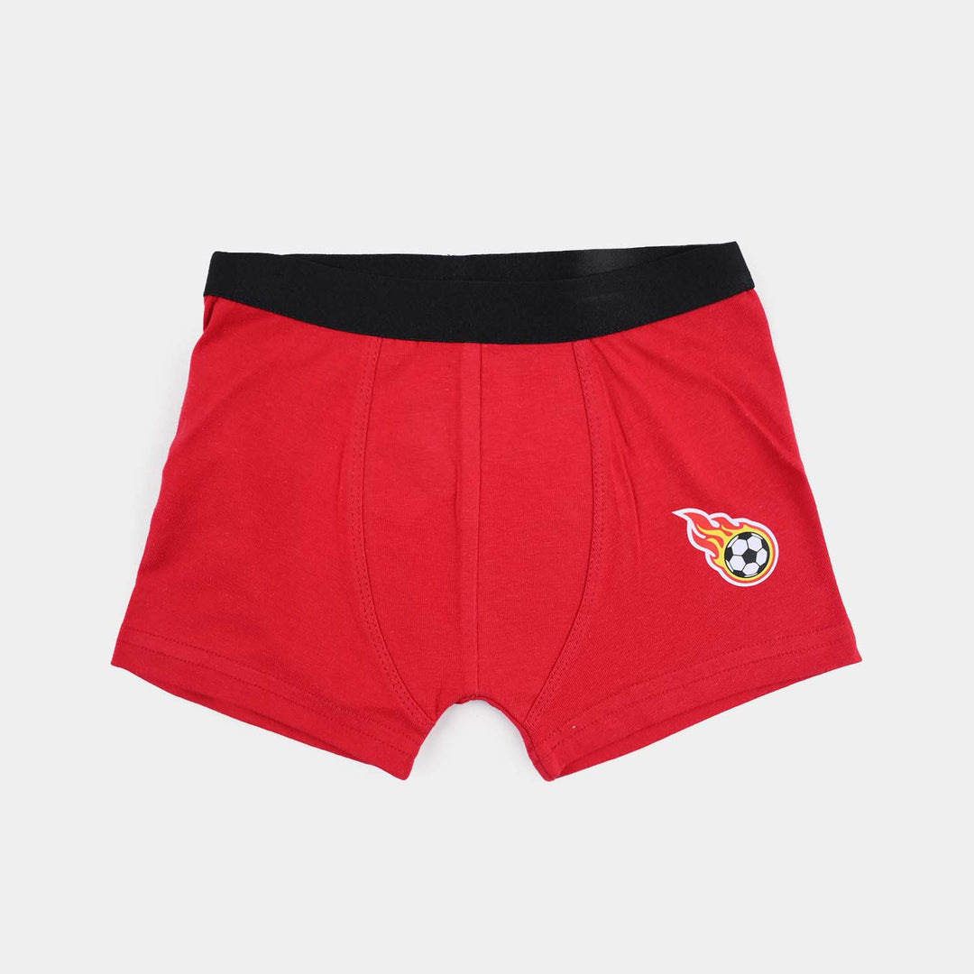 Boys Cotton Jersey Boxer Football-Pack 0f 2-Lt.Blue/Red