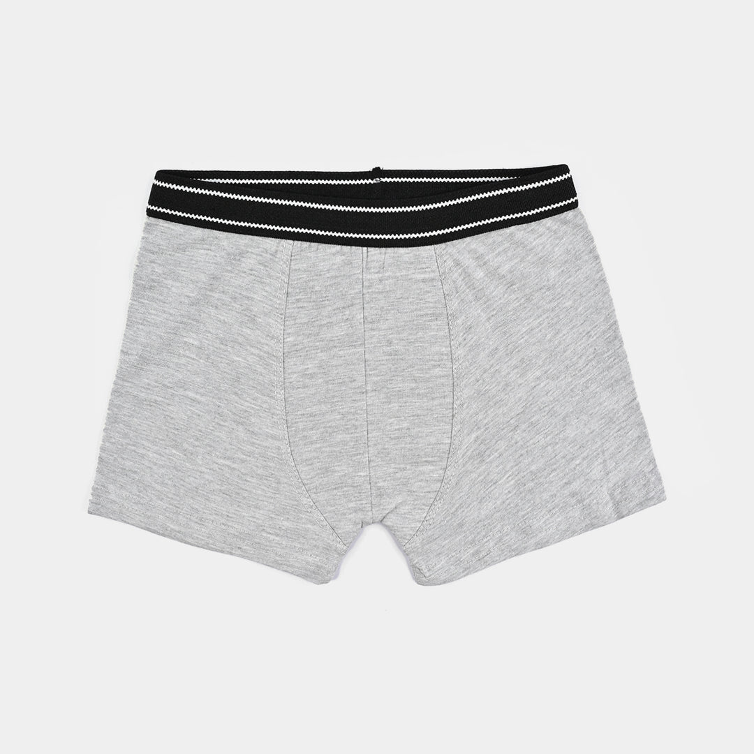 Boys Cotton Jersey Boxer Basic-Pack 0f 2-Navy/H.Grey