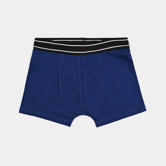 Boys Cotton Jersey Boxer Basic-Pack 0f 2-Navy/H.Grey