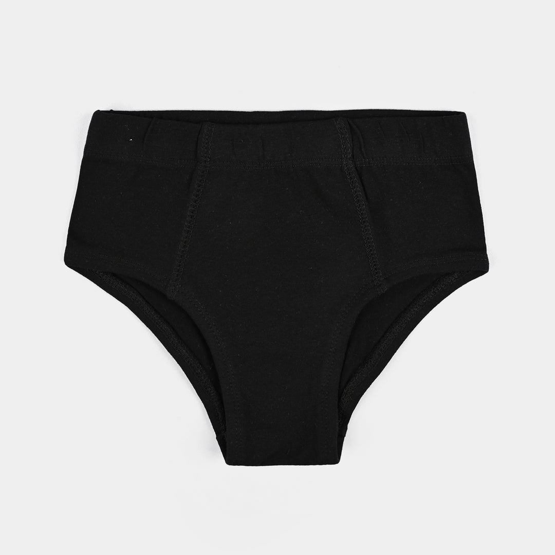 Boys Cotton Jersey Brief Basic-Pack of 2-H.Grey/Black