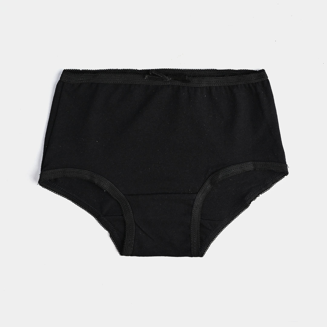 Pack of 2 Girls Cotton Jersey Panties Basic-Beige/Black