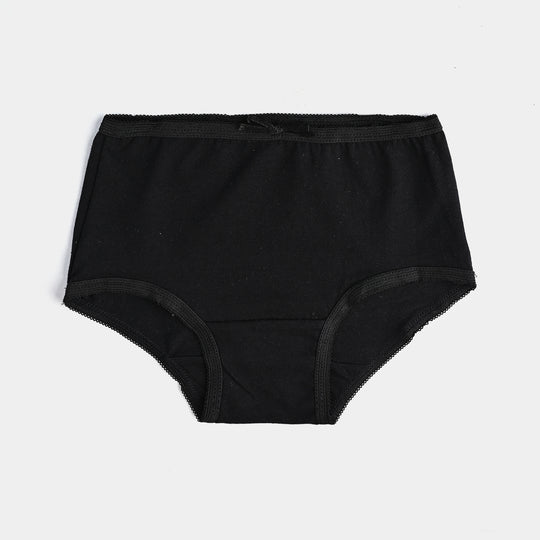 Pack of 2 Girls Cotton Jersey Panties Basic-Beige/Black