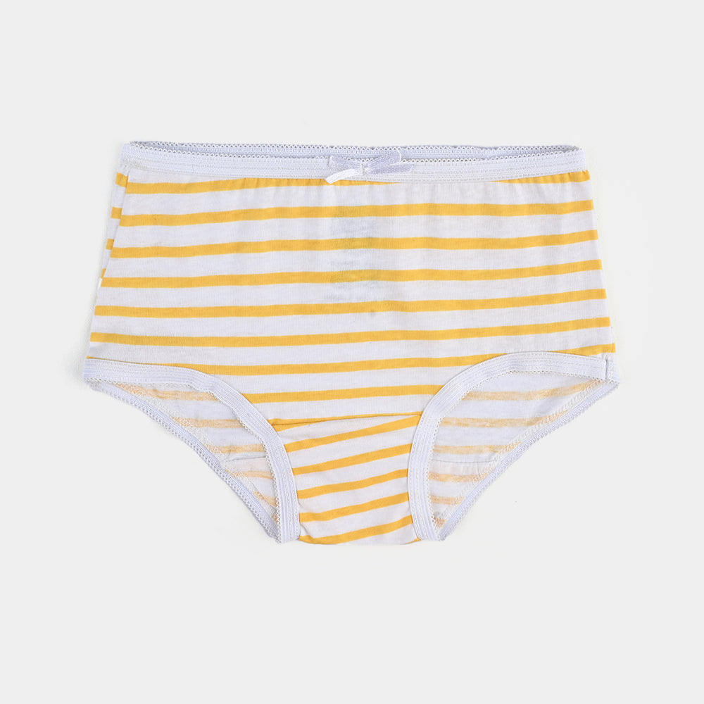 Pack OF 2 Girls Cotton Jersey Panties Flower & Stripe