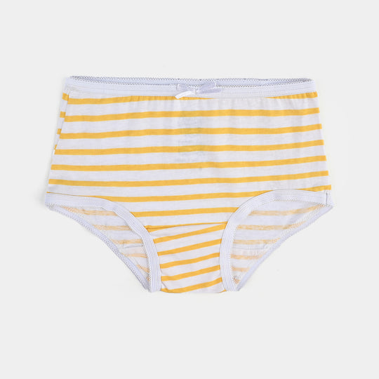 Pack OF 2 Girls Cotton Jersey Panties Flower & Stripe