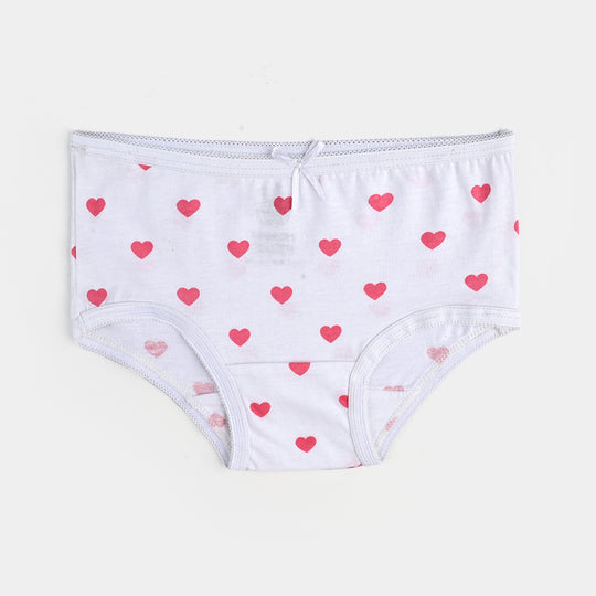 Pack of 2 Girls Cotton Jersey Panties Hearts-Pink/White