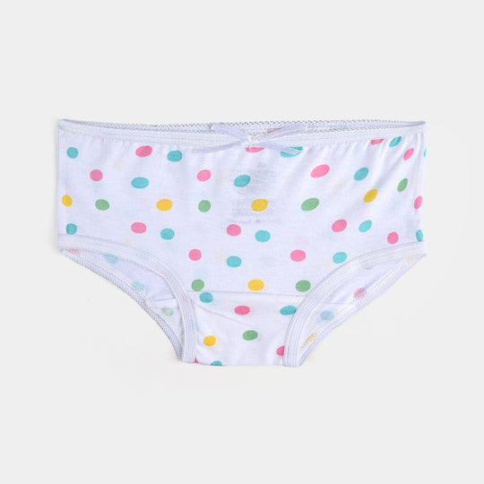 Pack of 2 Girls Cotton Jersey Panties Polka Dots-Navy/White