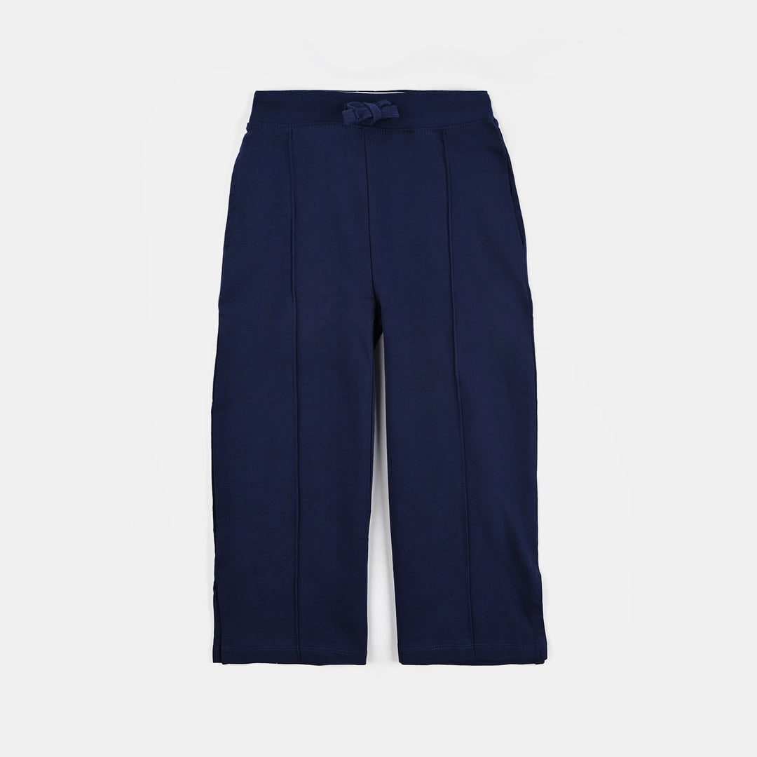 Girls Jersey/Terry 2 Piece Suit Love Sparkle-Navy Blue