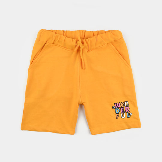Girls Jersey/Terry Short Wonderful-Gold Fusion