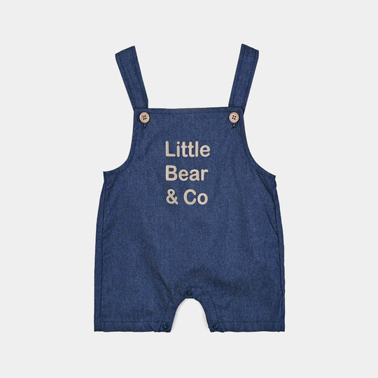 Infant Boys Cotton Interlock Suit-Navy/White