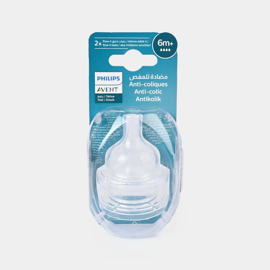 Anti Colic Silicone Nipple 6M+