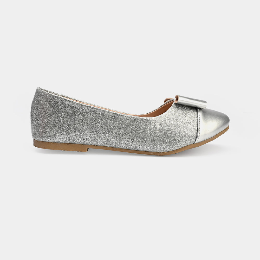 Girls Pumps 11-87-SILVER