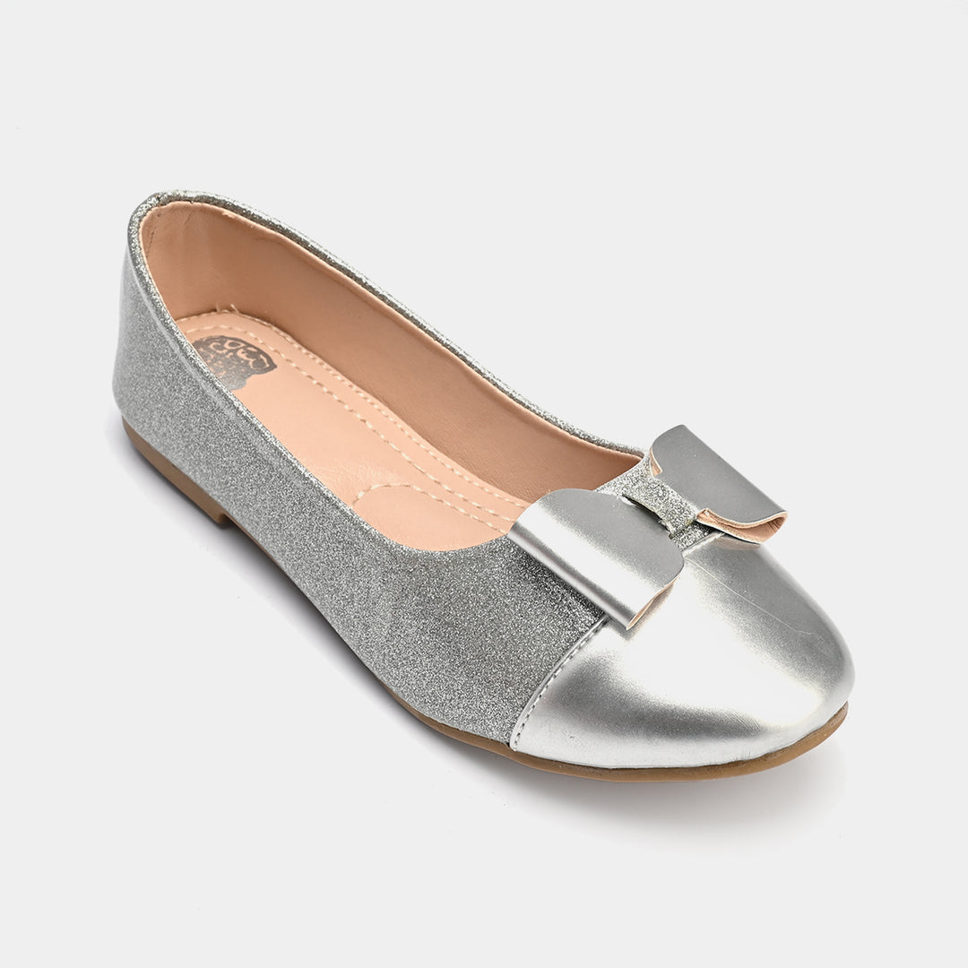 Girls Pumps 11-87-SILVER