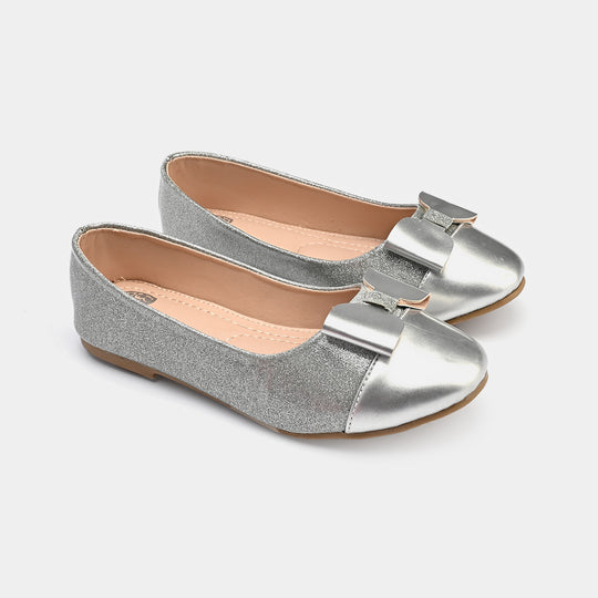 Girls Pumps 11-87-SILVER