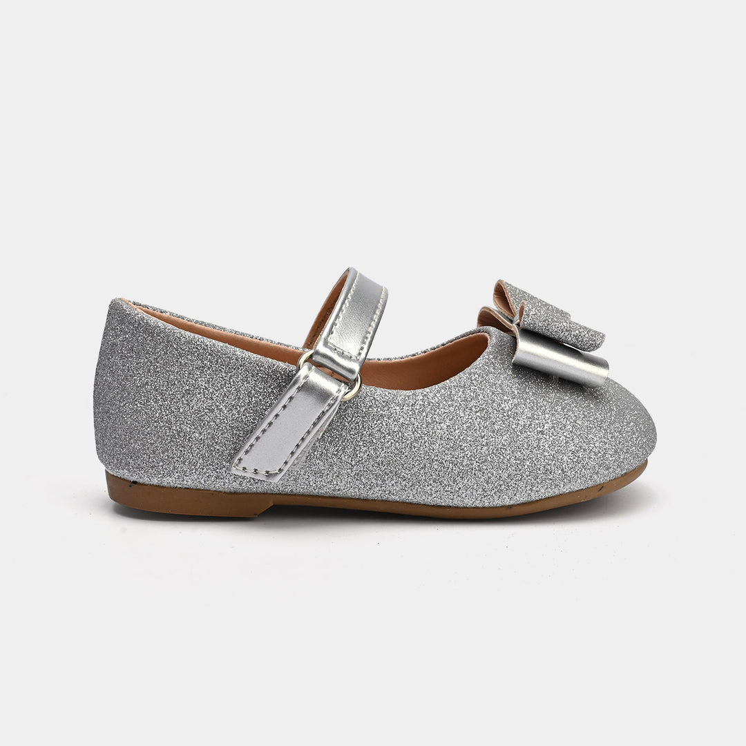 Girls Pumps 11-65-SILVER