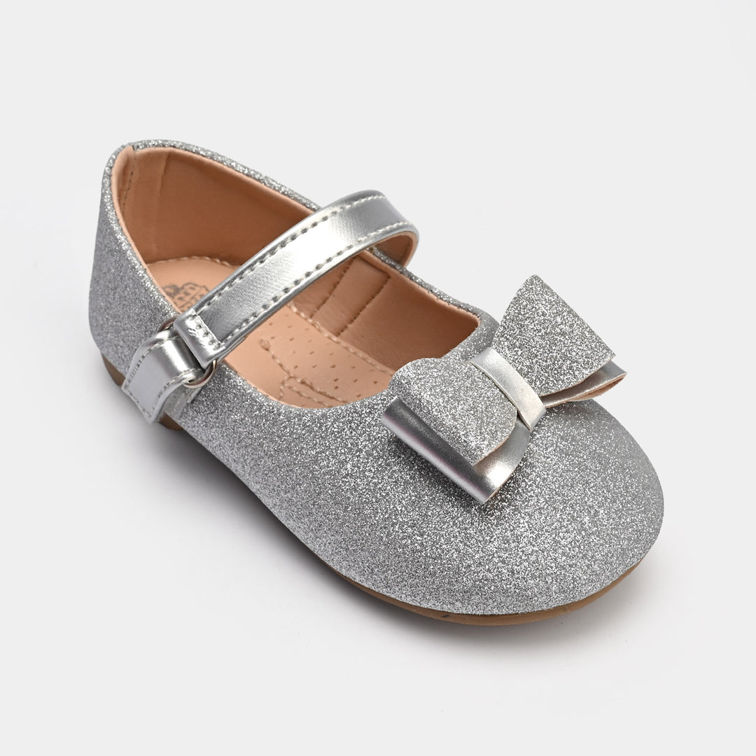 Girls Pumps 11-65-SILVER