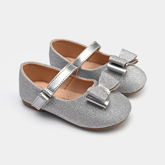 Girls Pumps 11-65-SILVER