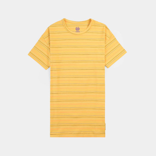 Boys Cotton Jersey T-Shirt H/S Game over-Yellow