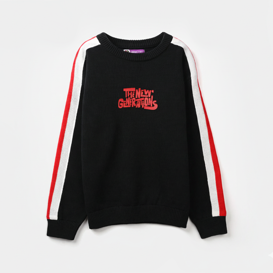 Boys Acrylic Sweater-Generation-BLACK