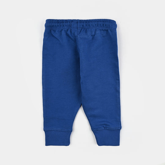 Infant Boys Cotton Terry Pyjama-C-Blue