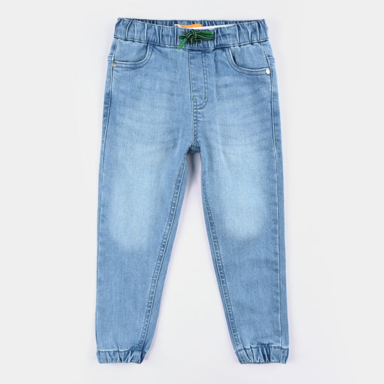 Boys Denim Stretch Pant Neon-LT.Blue