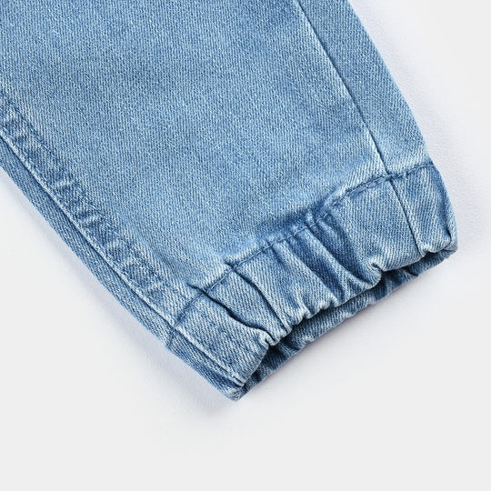 Boys Denim Stretch Pant Neon-LT.Blue