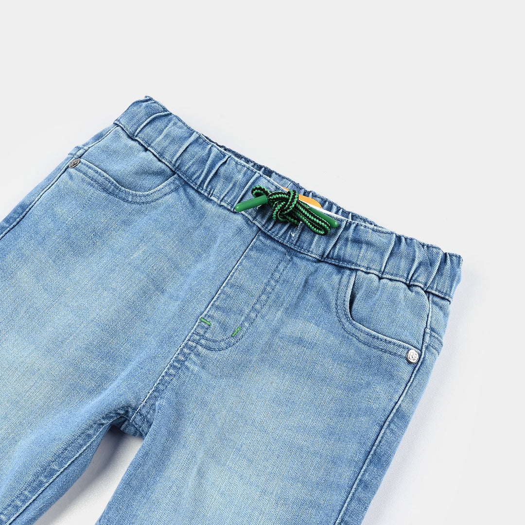 Boys Denim Stretch Pant Neon-LT.Blue