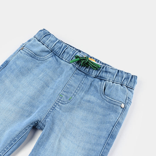Boys Denim Stretch Pant Neon-LT.Blue