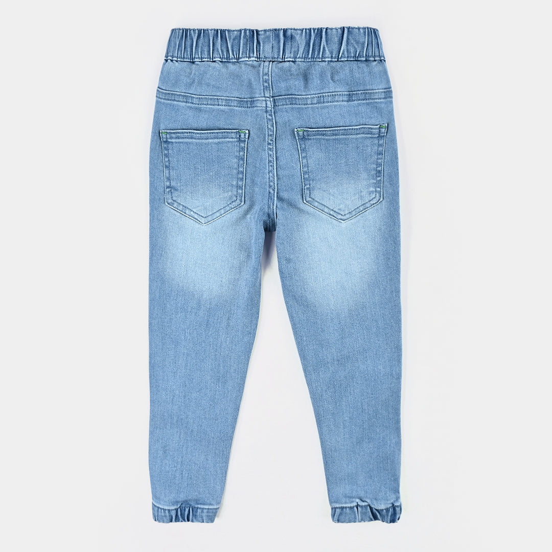 Boys Denim Stretch Pant Neon-LT.Blue