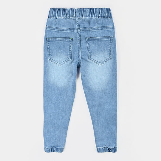 Boys Denim Stretch Pant Neon-LT.Blue