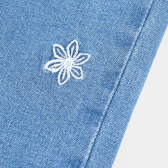 Girls Denim Pant Daisy-Light Blue