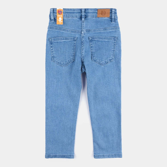 Girls Denim Pant Daisy-Light Blue