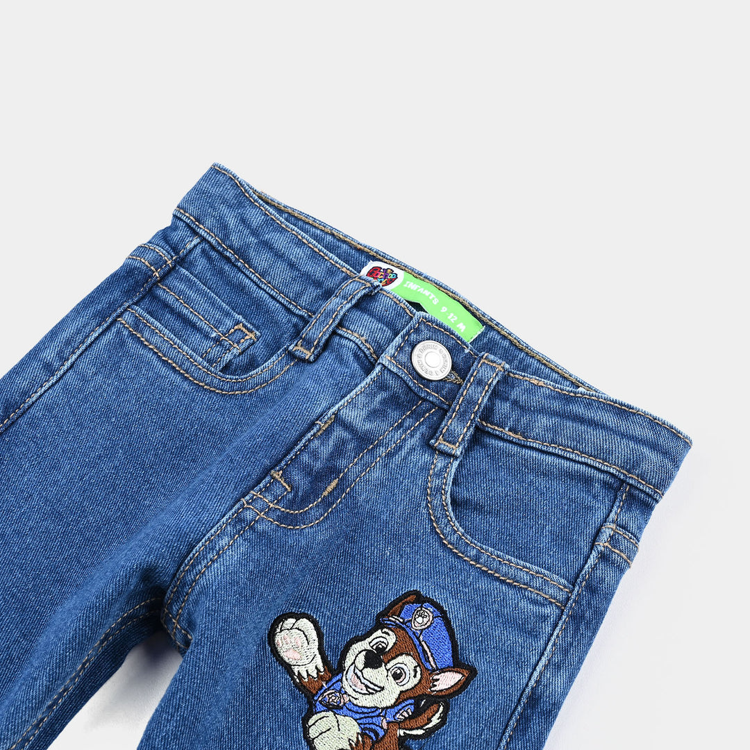 Infant Boys Denim rigid Pant-Mid Blue