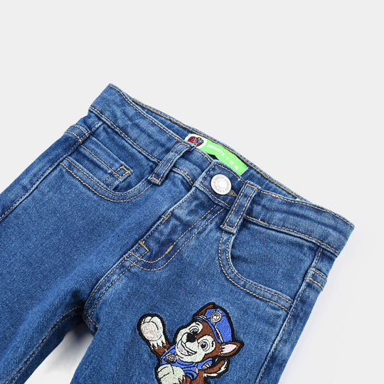 Infant Boys Denim rigid Pant-Mid Blue
