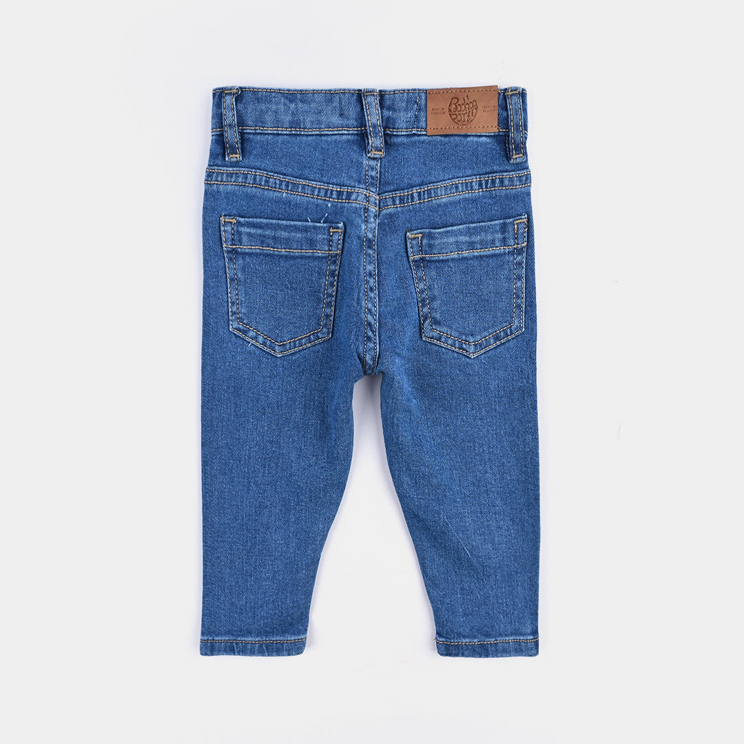 Infant Boys Denim rigid Pant-Mid Blue